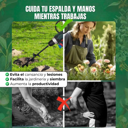 GroundDrill™ Perforador de Tierra para Taladro