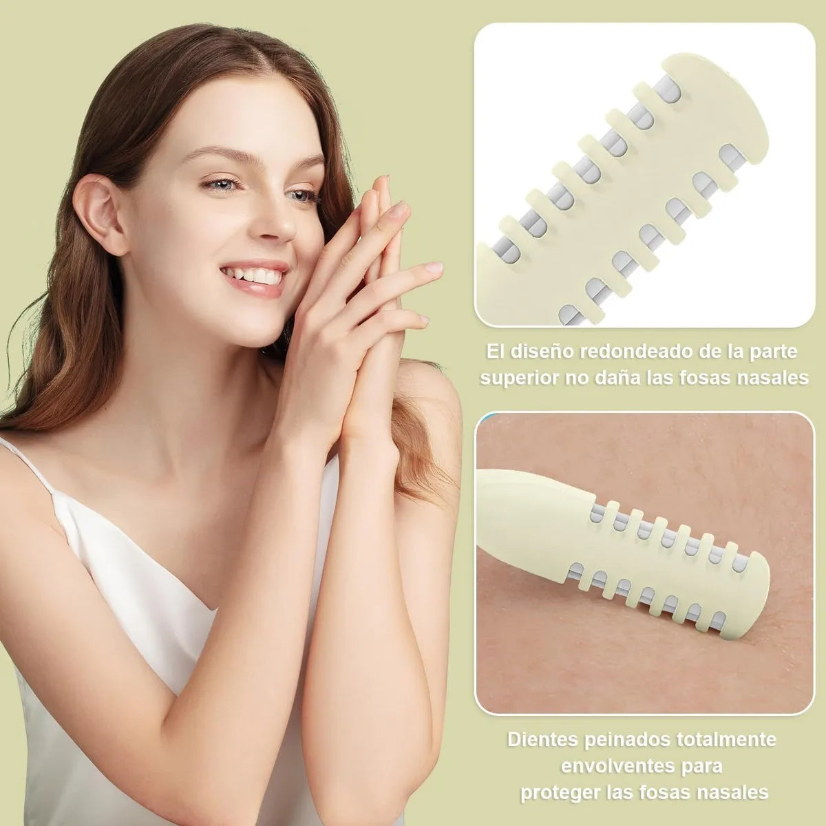 PureNose® Cortador de vello nasal x2 Unidades -