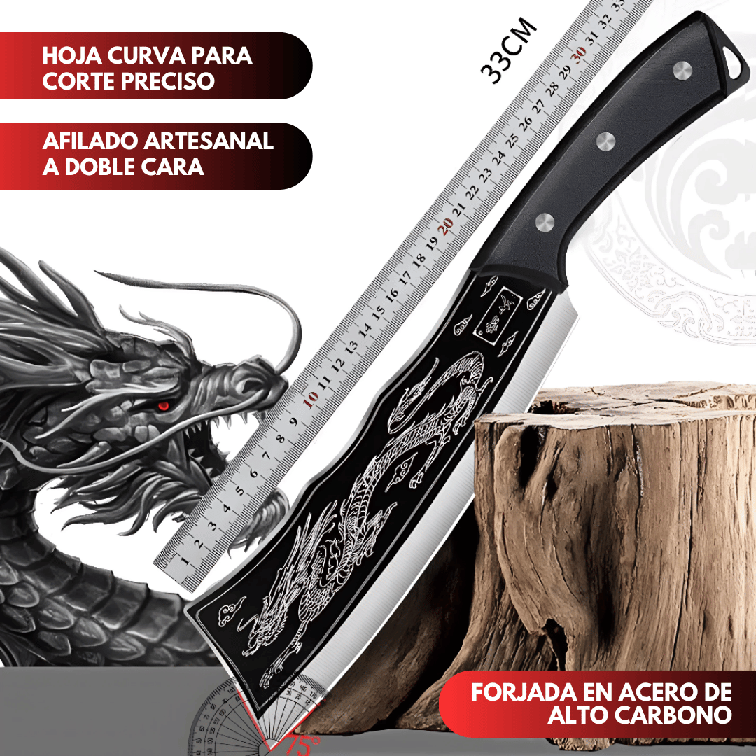 Cut Samurai™-Cuchillo Grande con Dragon -