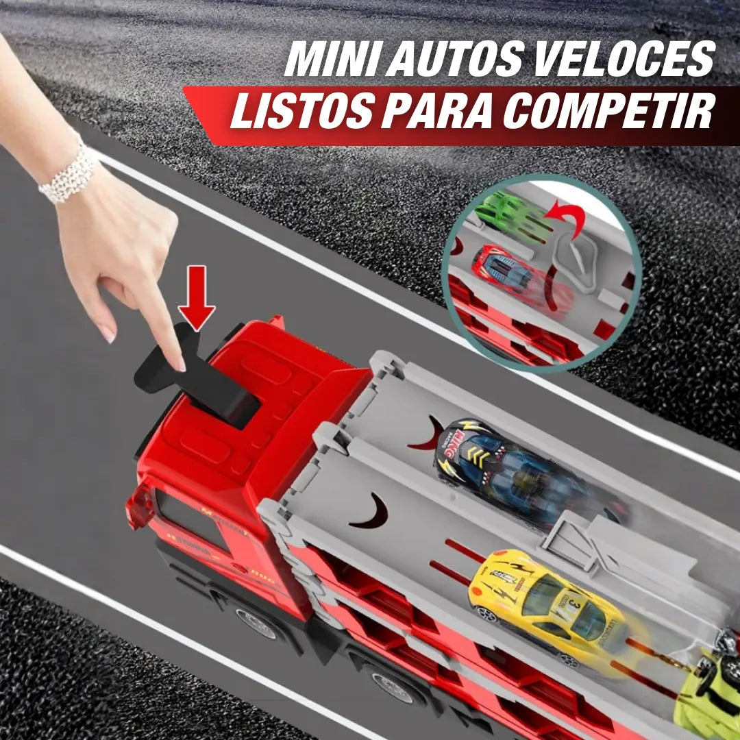 RaceTruck Camion de Carreras con Pista (incluye mini autos)