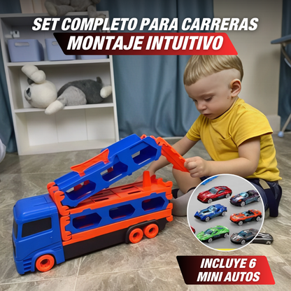 RaceTruck Camion de Carreras con Pista (incluye mini autos)
