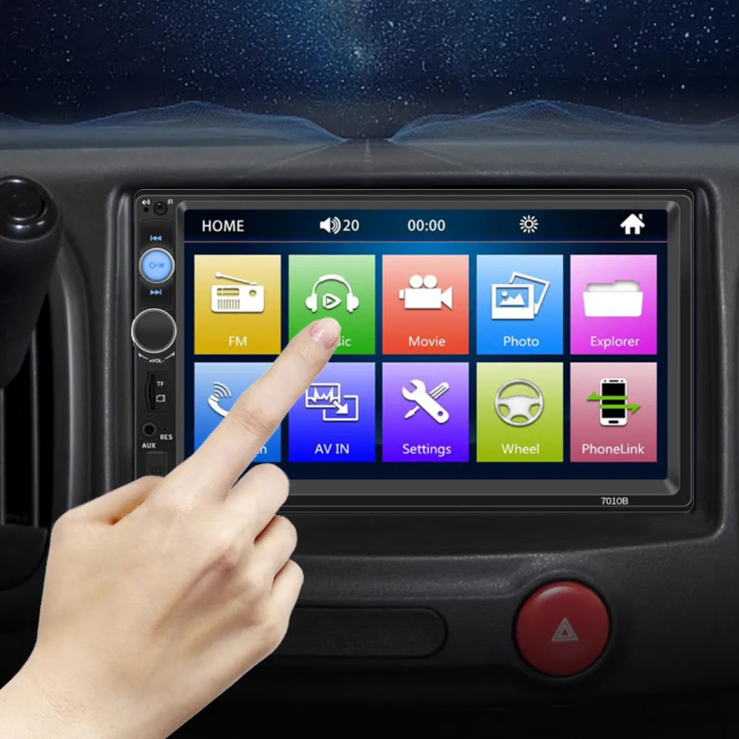 Autoestéreo Radio con Pantalla Bluetooth